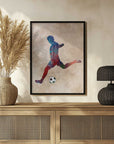 Plakat - Vibrant Soccer Kick