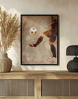 Plakat - Vintage Soccer Player
