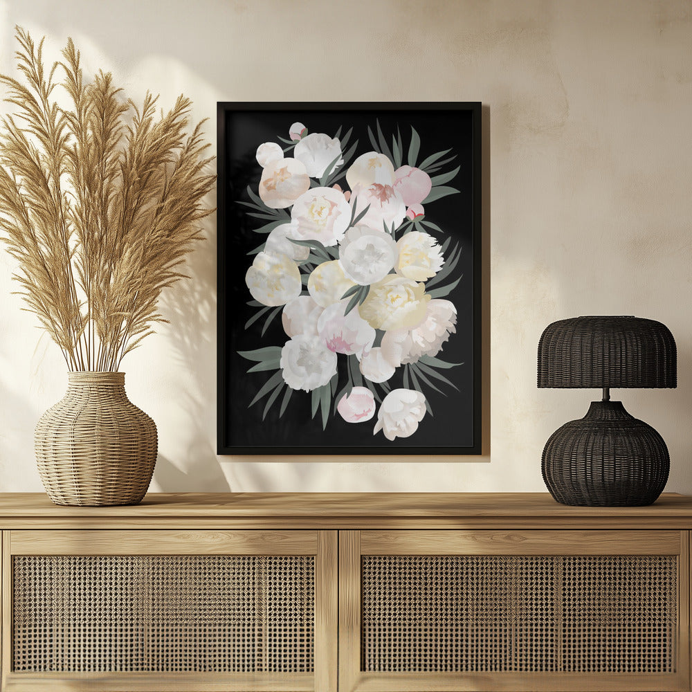Plakat - Dara bouquet in black