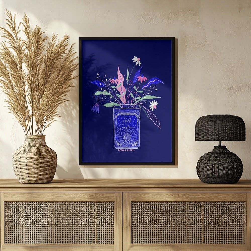 Plakat - Tin Can Flower Illustration