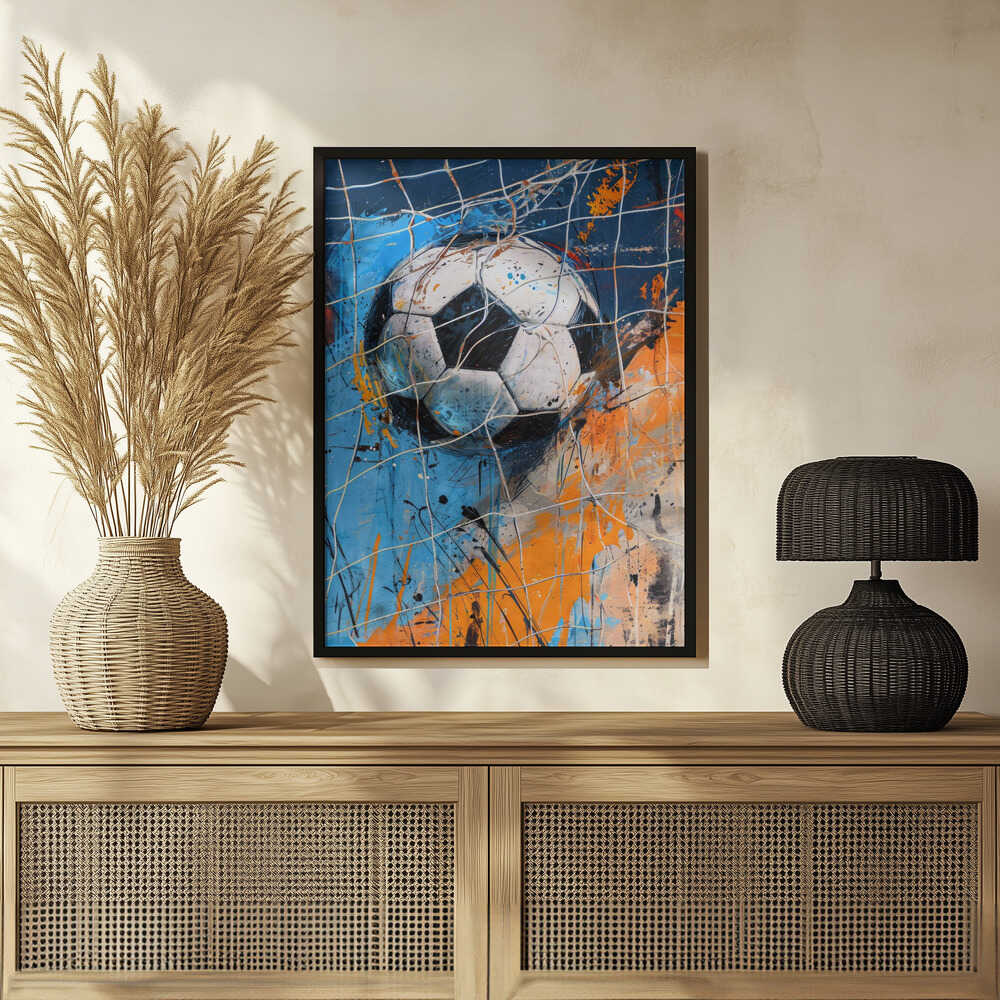 Plakat - Vibrant Soccer Goal