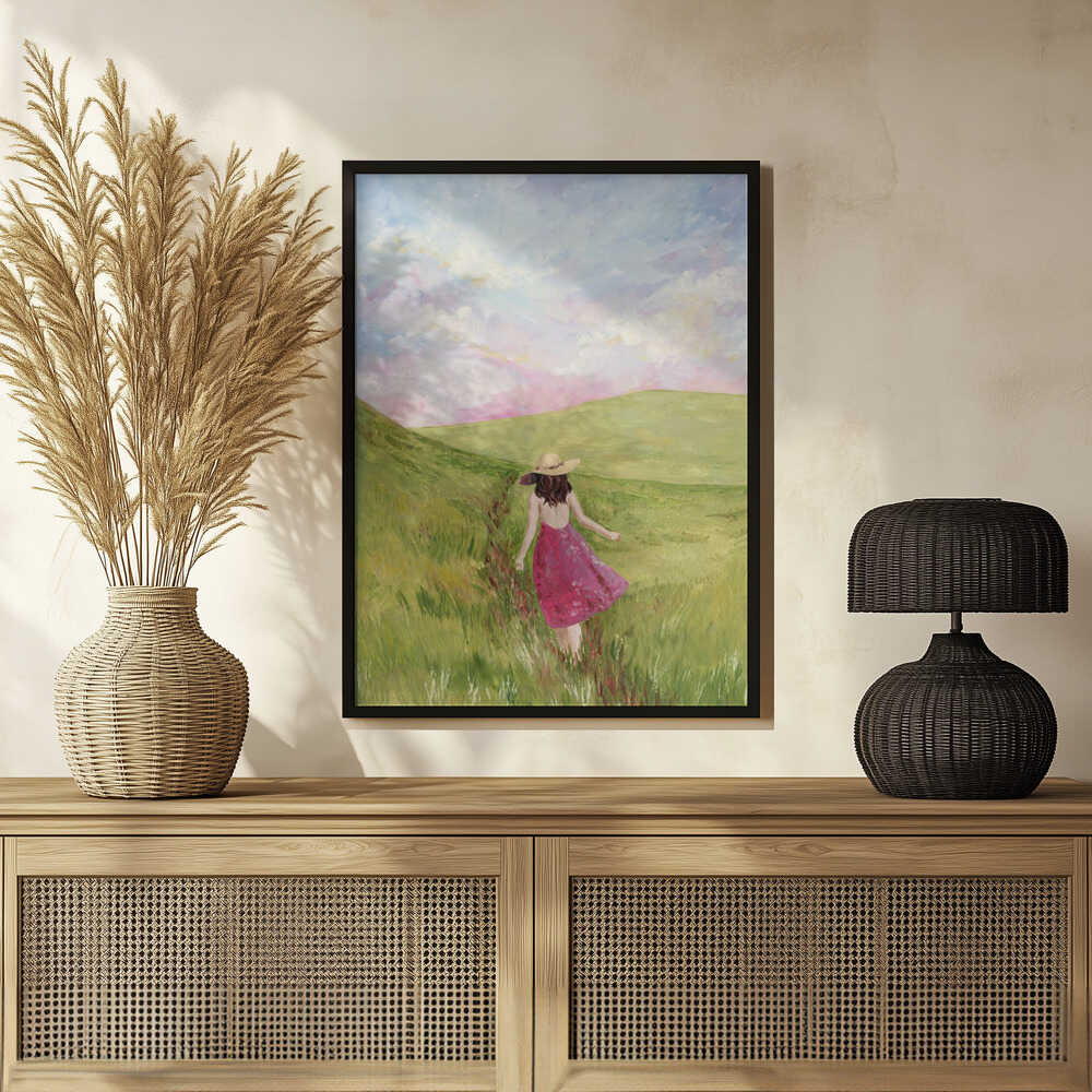 Plakat - Girl in a meadow