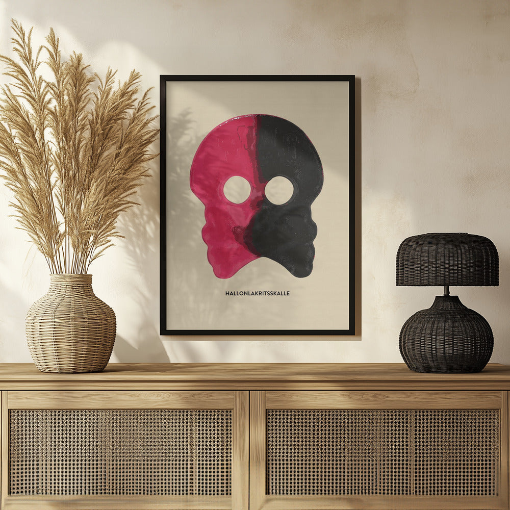 Plakat - Hallonlakritsskalle