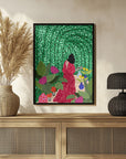 Plakat - Din 74 Girl At Her Garden - Admen.dk