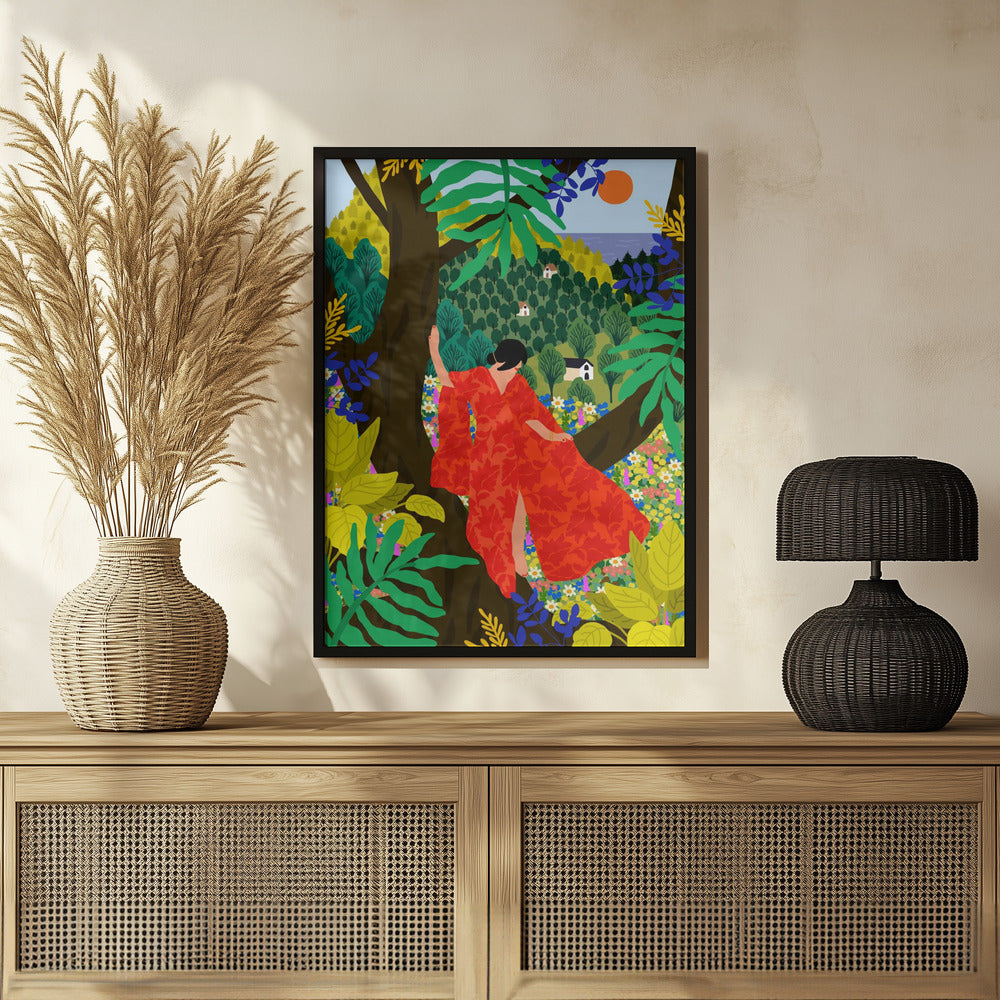 Plakat - Din 76 Girl In a Tree - Admen.dk