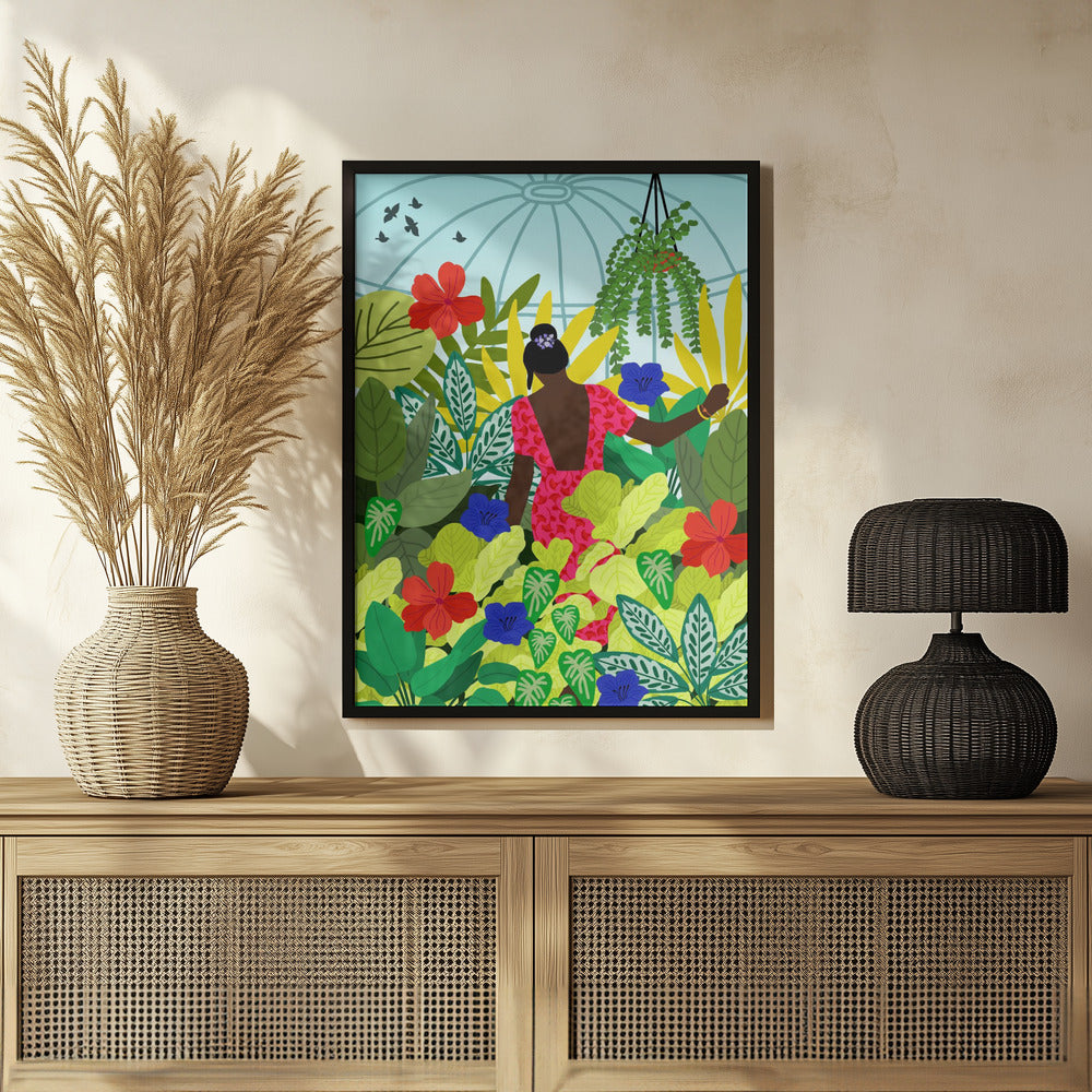 Plakat - Din 87 Walking In My Greenhouse - Admen.dk