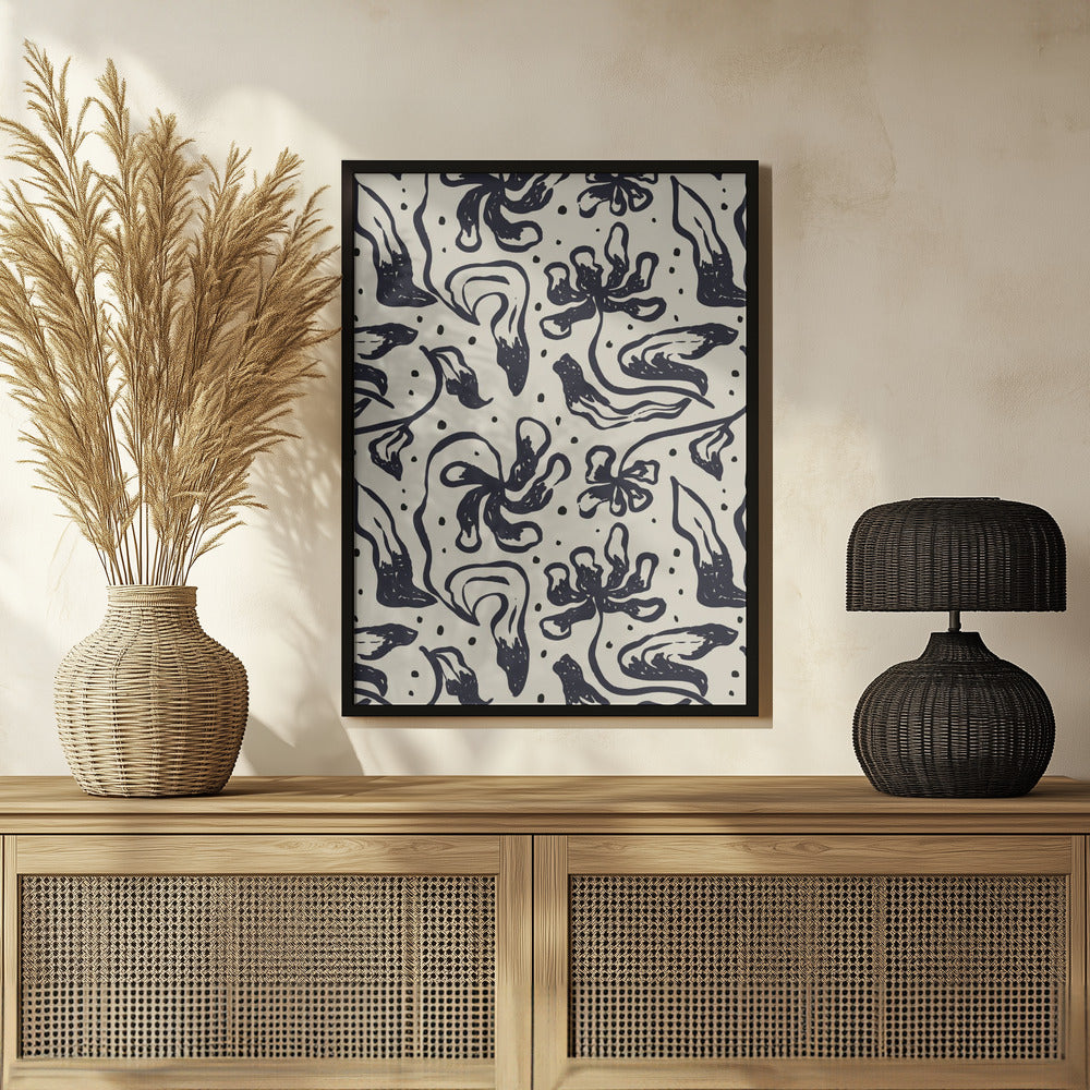 Poster - Sketchy Flower Art 03