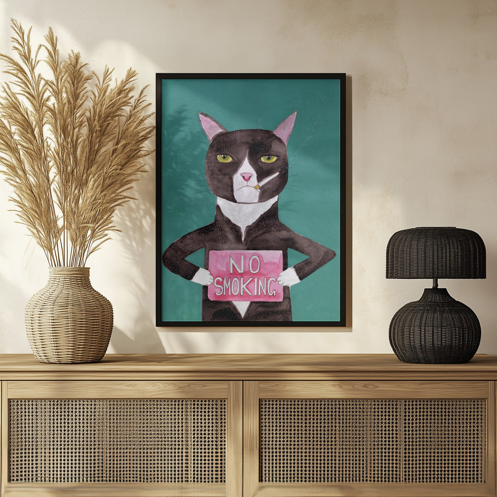 Plakat - Smoking cat