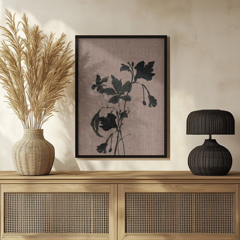 Poster - Black Floral 3
