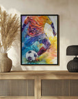 Plakat - Vibrant Soccer Action