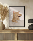 Plakat - Ginger Cat with Espresso Martini Cocktail
