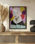 Plakat - Woman With a Pink Hat