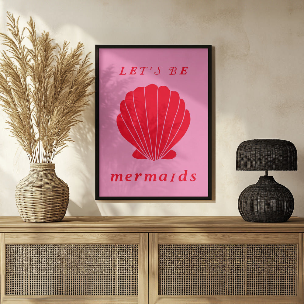 Plakat - Mermaidspinkred Ratioiso
