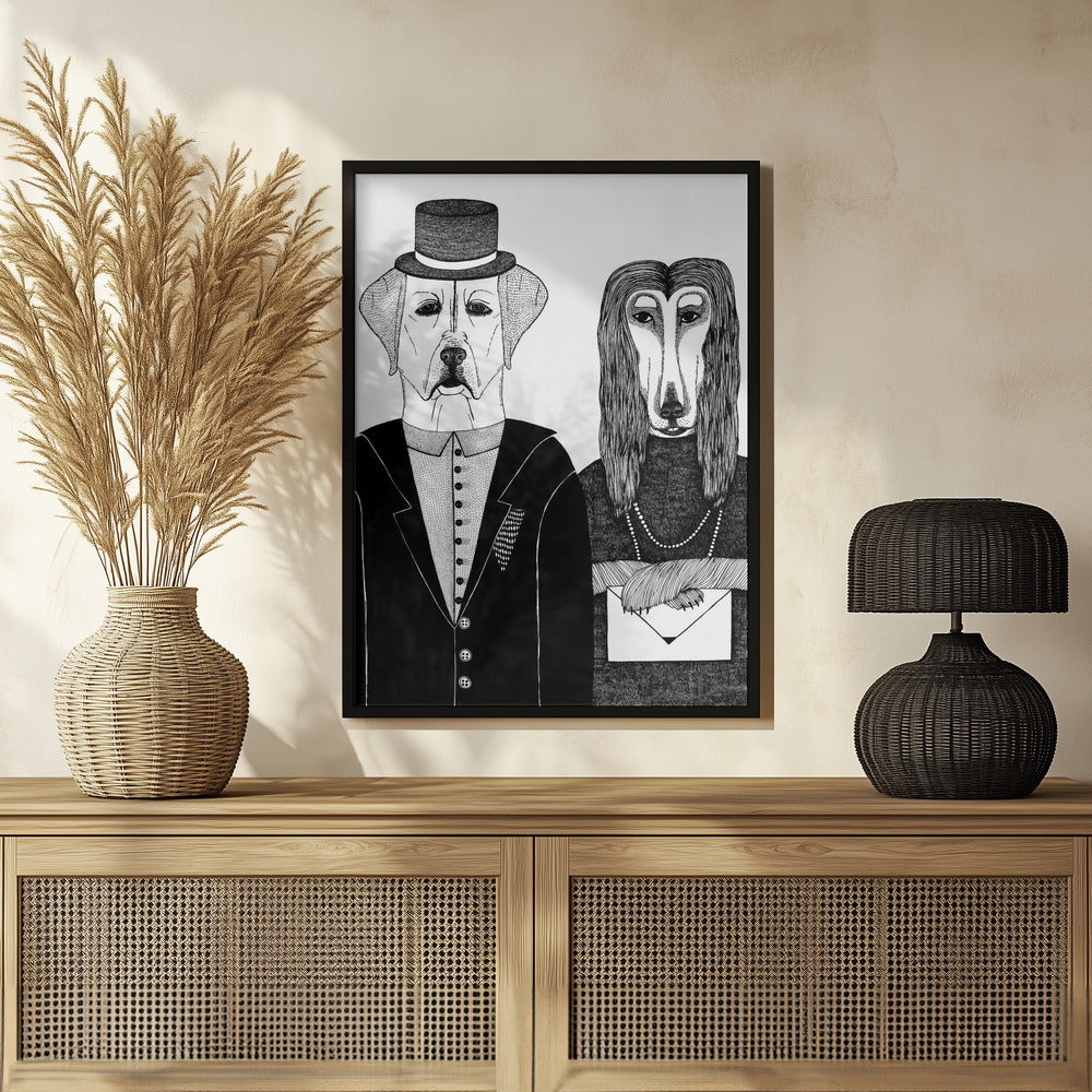 Plakat - Dogs Couple