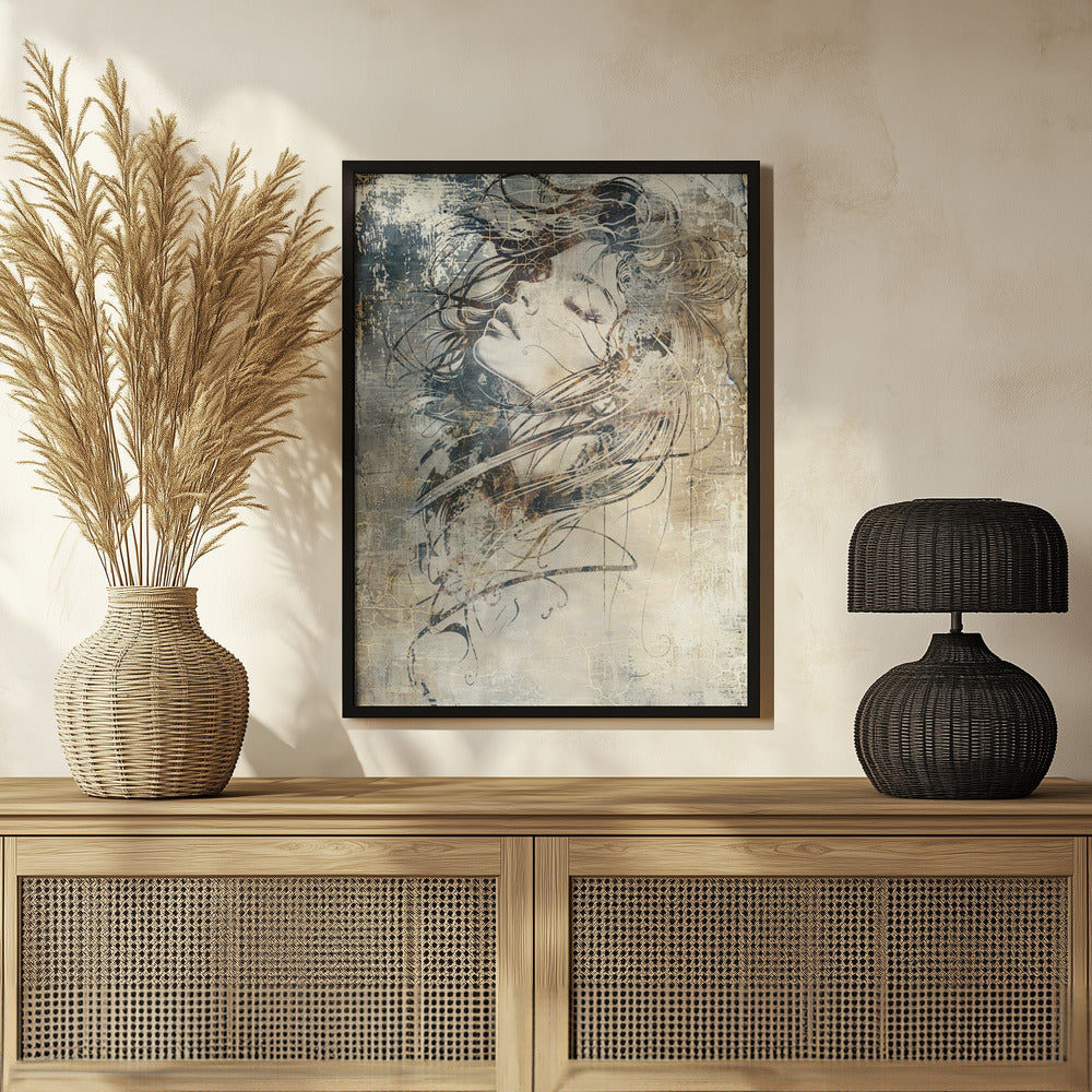 Plakat - Woman Portrait Abstract Art Illustration Wallart 52
