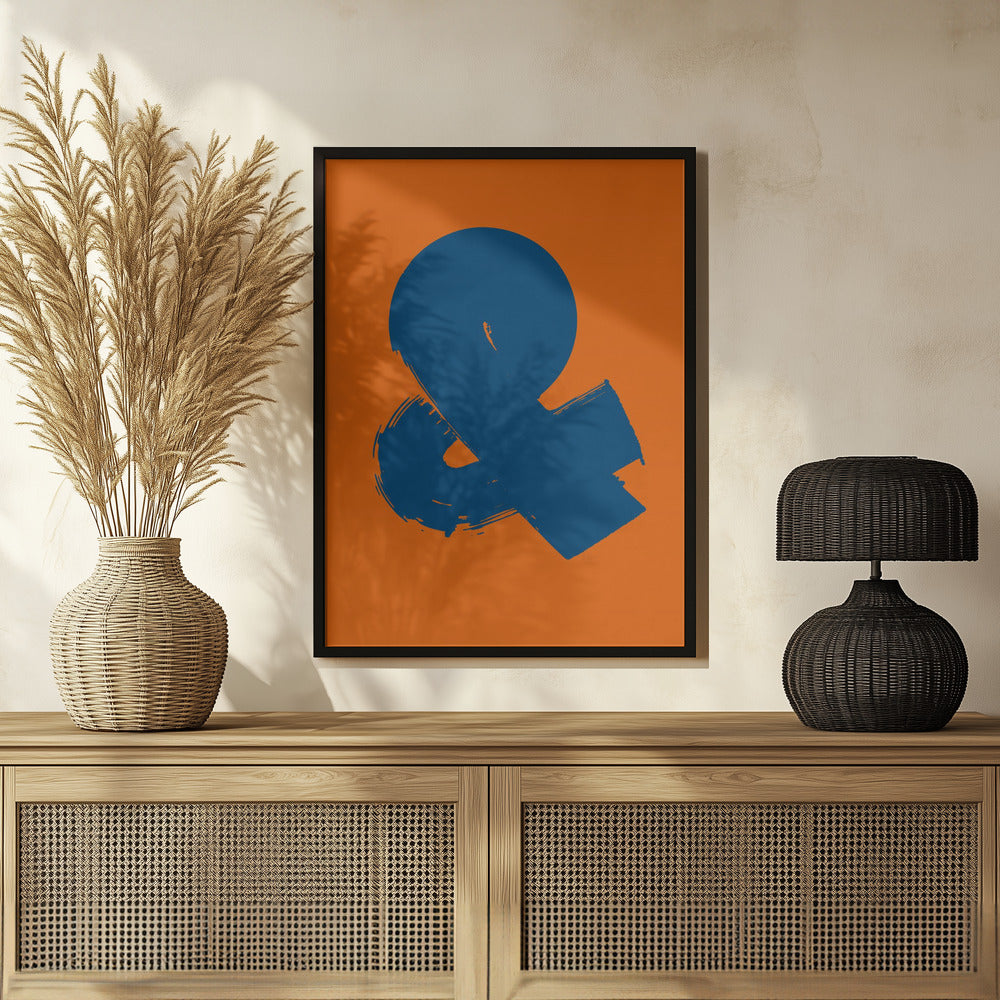 Poster - Ampersand OrangeBlue