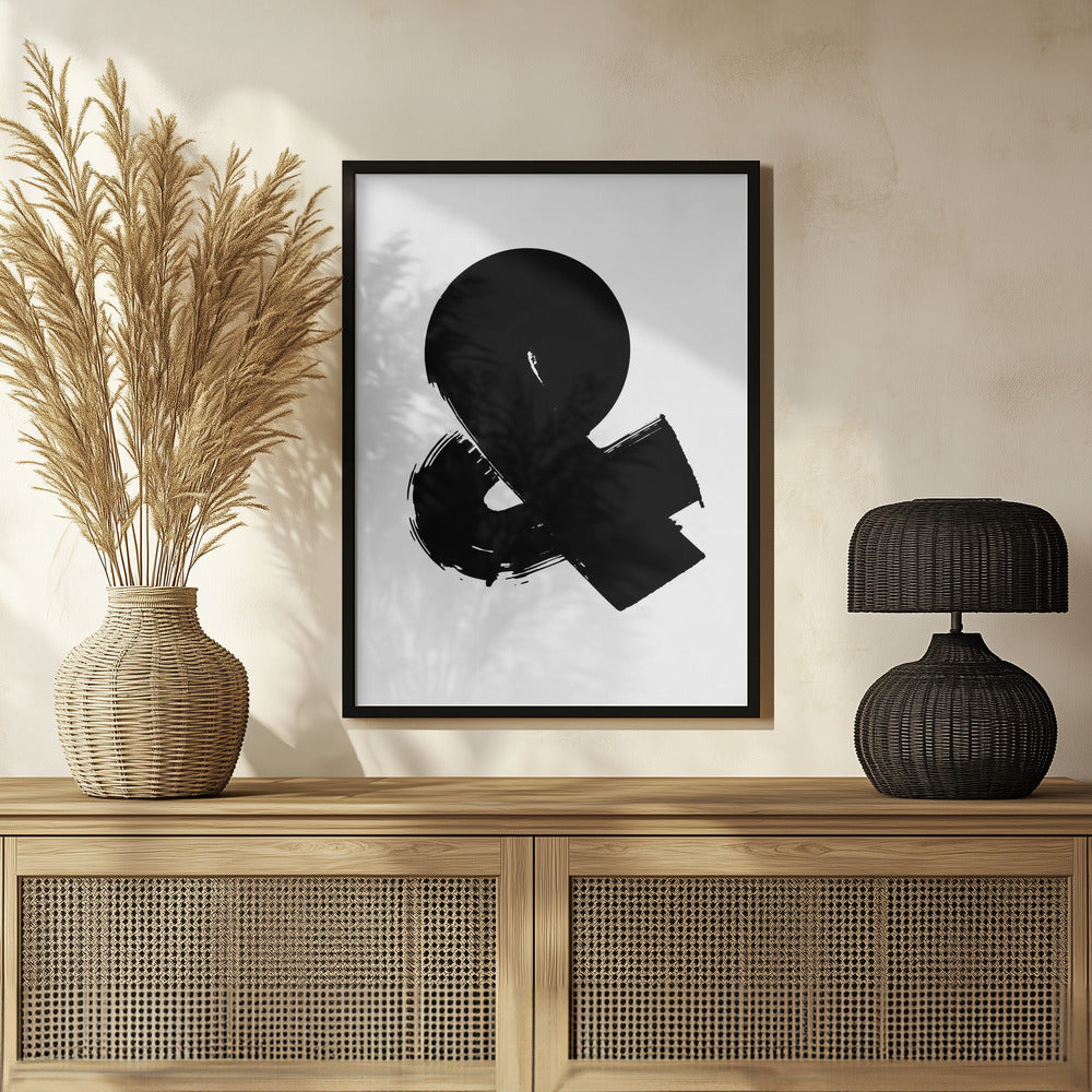 Plakat - Ampersand Black