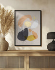 Poster - Organic Bold Shapes Brown Orange