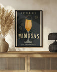 Poster - Bottomless Mimosas Art Deco Cocktail Bar Art