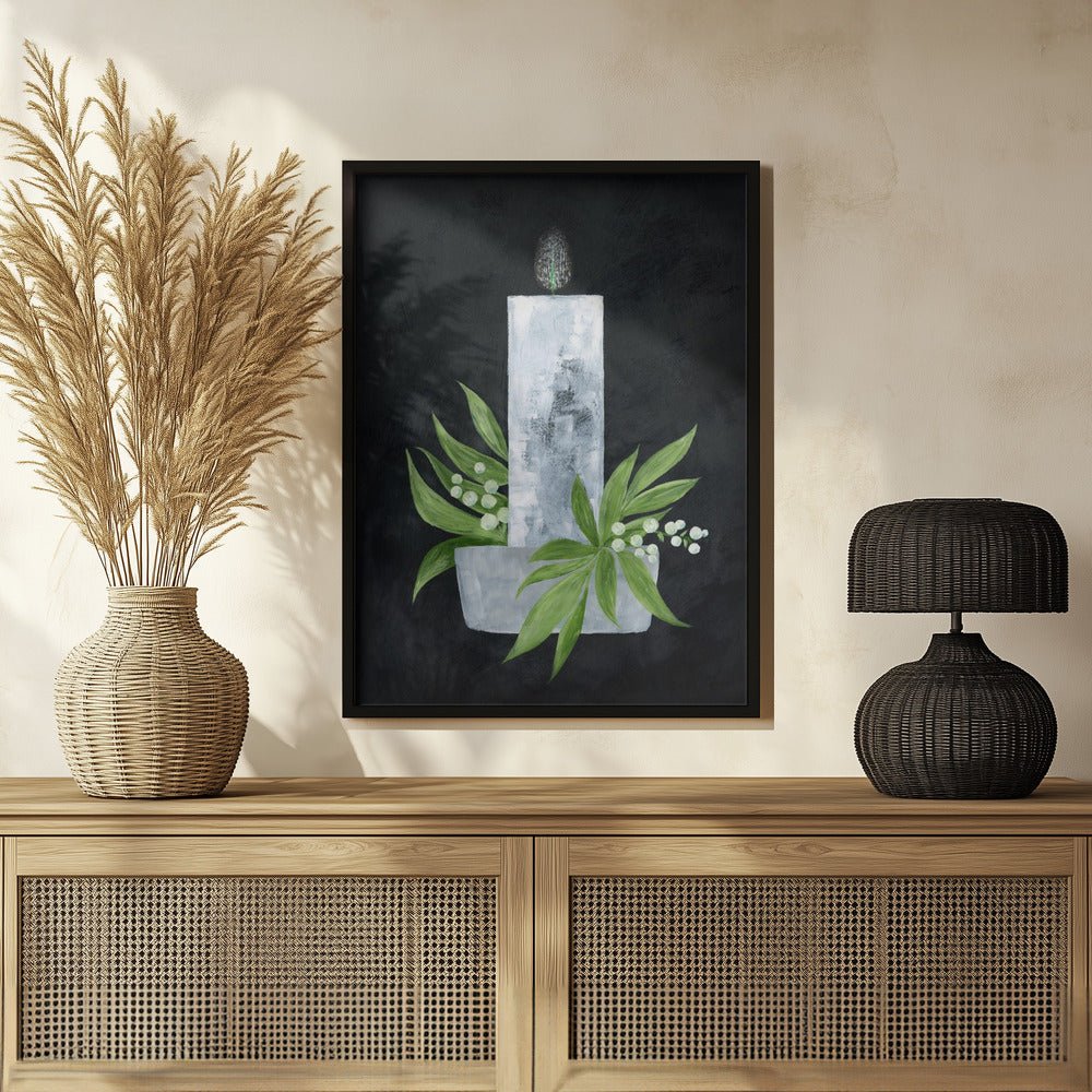 Plakat - Winter candle