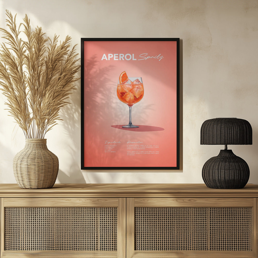 Plakat - Aperol Spritz Recipe