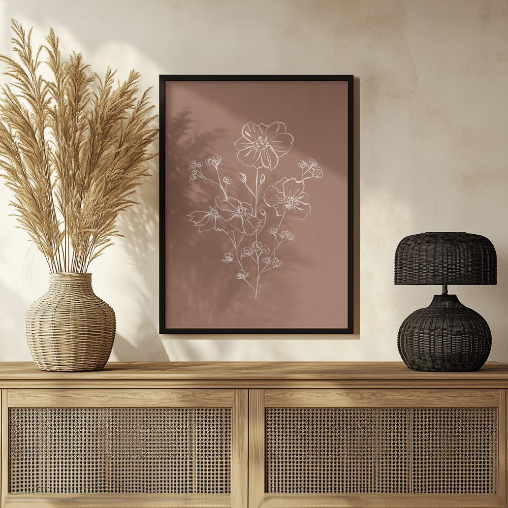 Plakat - Wild Roses Bouquet