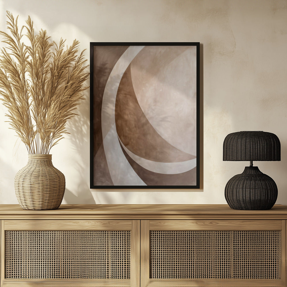 Poster - Abstract Beige Brown Abstract