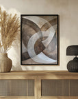 Poster - Abstract Art Beige Brown Geo Abstract
