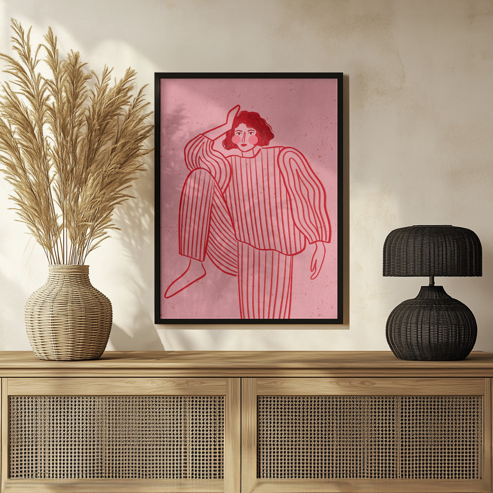 Plakat - The Woman With the Striped Pyjama