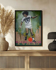 Plakat - Dynamic Soccer Player