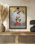 Plakat - Dynamic Soccer Player