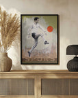 Plakat - Vintage Soccer Player Kick