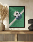 Plakat - Classic Soccer Field Ball