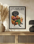 Plakat - Cozy Cat Reading Book