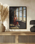 Plakat - Thoughtful Woman Beach View - Andreas Magnusson