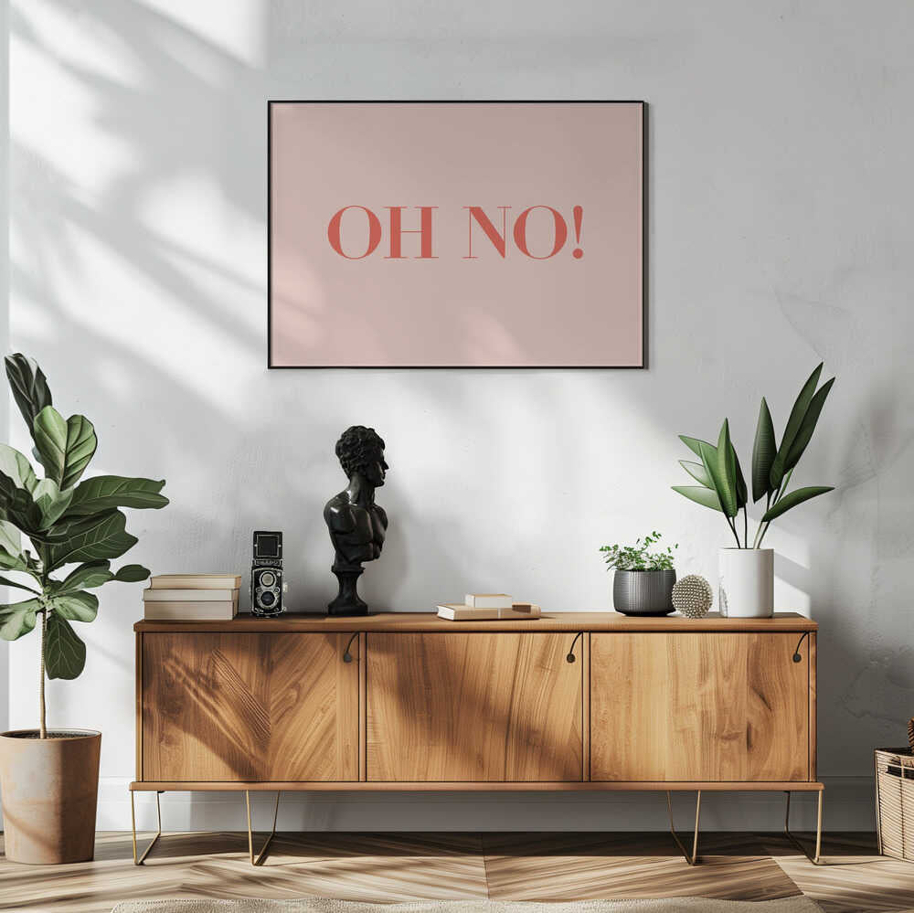 Plakat - Oh No Typography