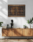 Plakat - Vintage Soccer Field