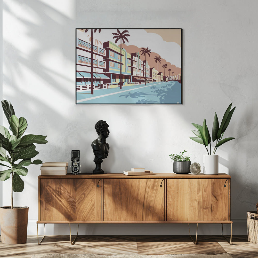 Plakat - Miami Oceandrive