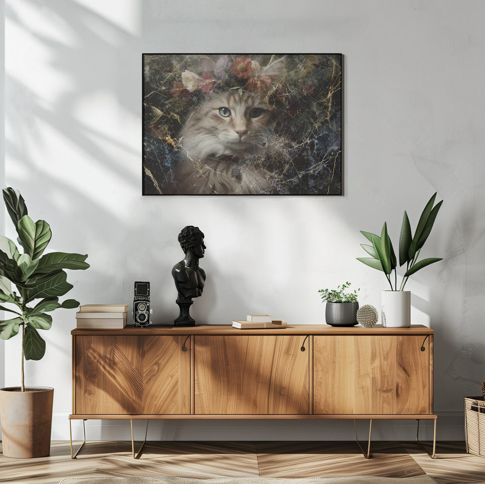 Plakat - Cat Animal Vintage Art Illustration Wallart 07