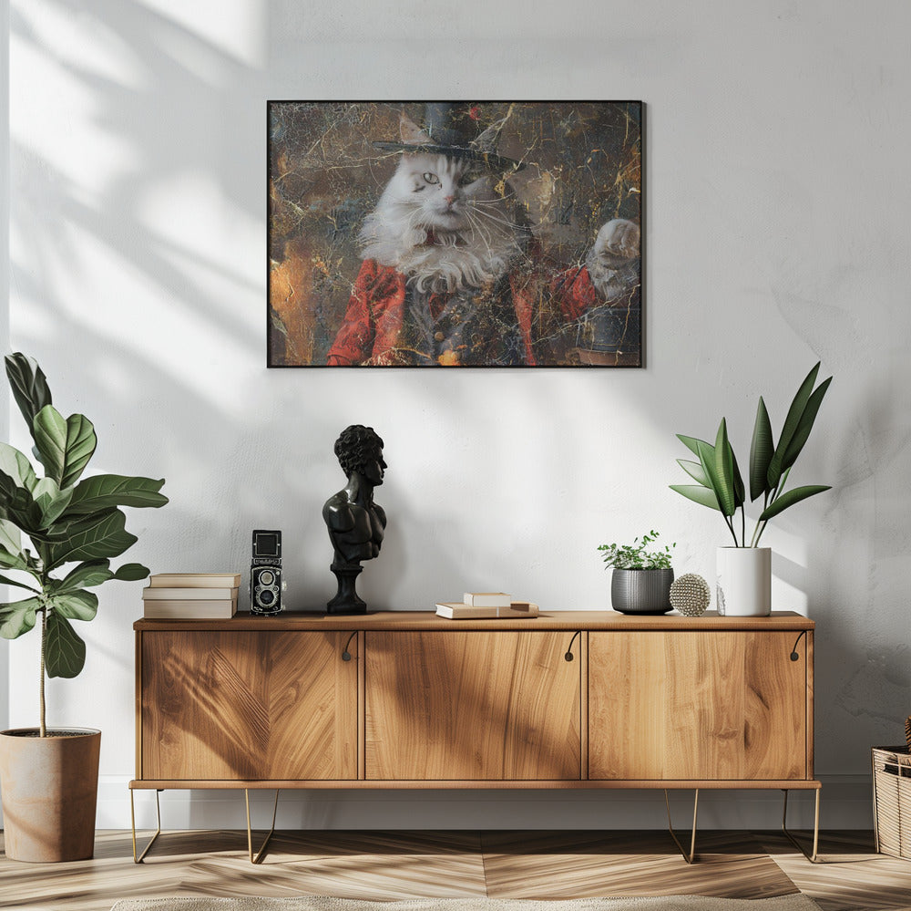 Plakat - Cat Animal Vintage Art Illustration Wallart 14