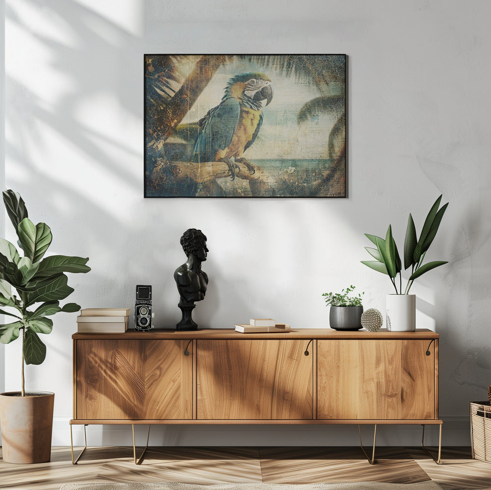 Plakat - Parrot Animal Vintage Art Illustration Wallart 03