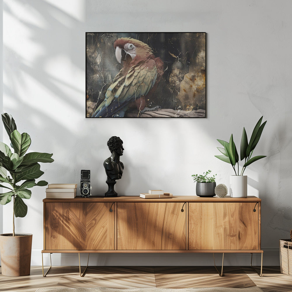 Plakat - Parrot Animal Vintage Art Illustration Wallart 07