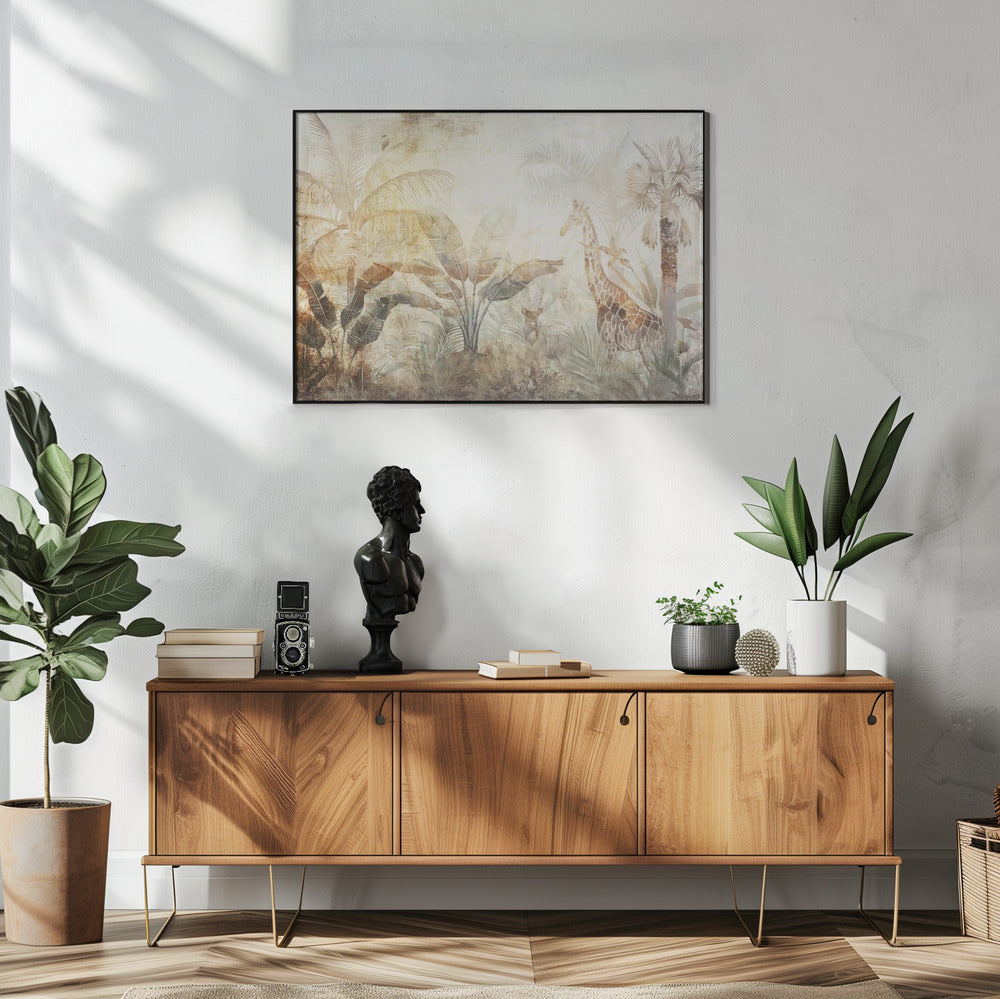 Plakat - Jungle Leaves Art Illustration Wallart 06