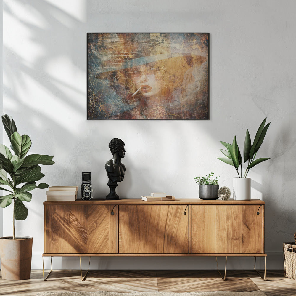 Plakat - Woman Portrait Abstract Art Illustration Wallart 04