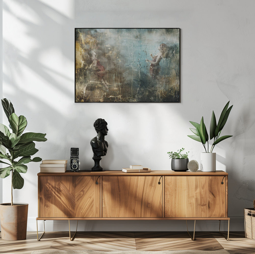 Plakat - Woman Portrait Abstract Art Illustration Wallart 06