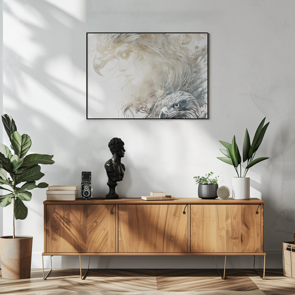 Plakat - Woman Portrait Abstract Art Illustration Wallart 20