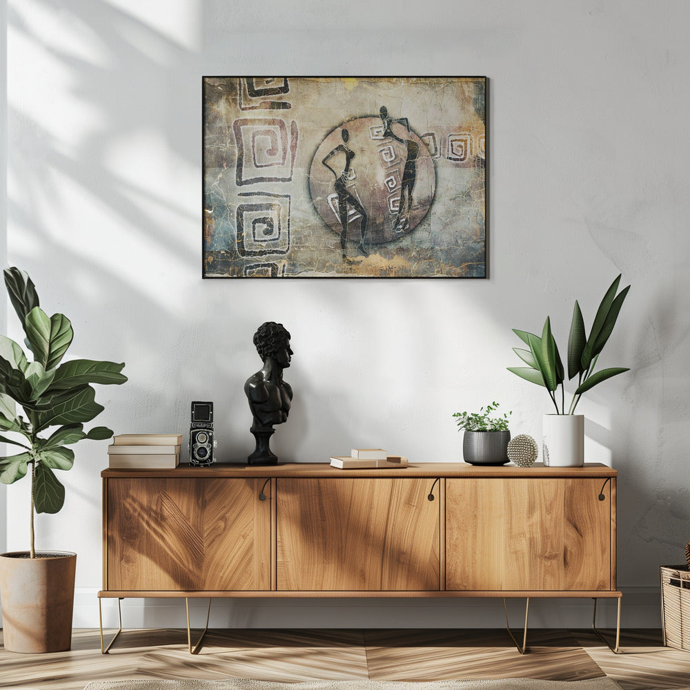 Plakat - African Sahara Art Vintage Style 1