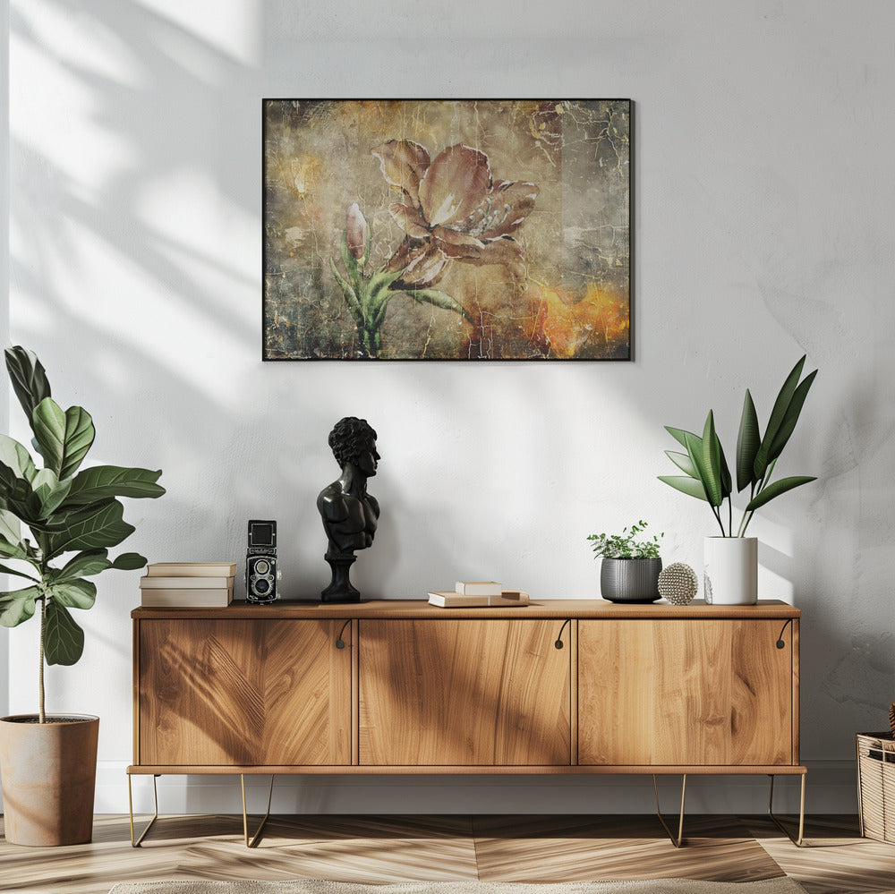 Plakat - Flower Floral Art Vintage Style 7