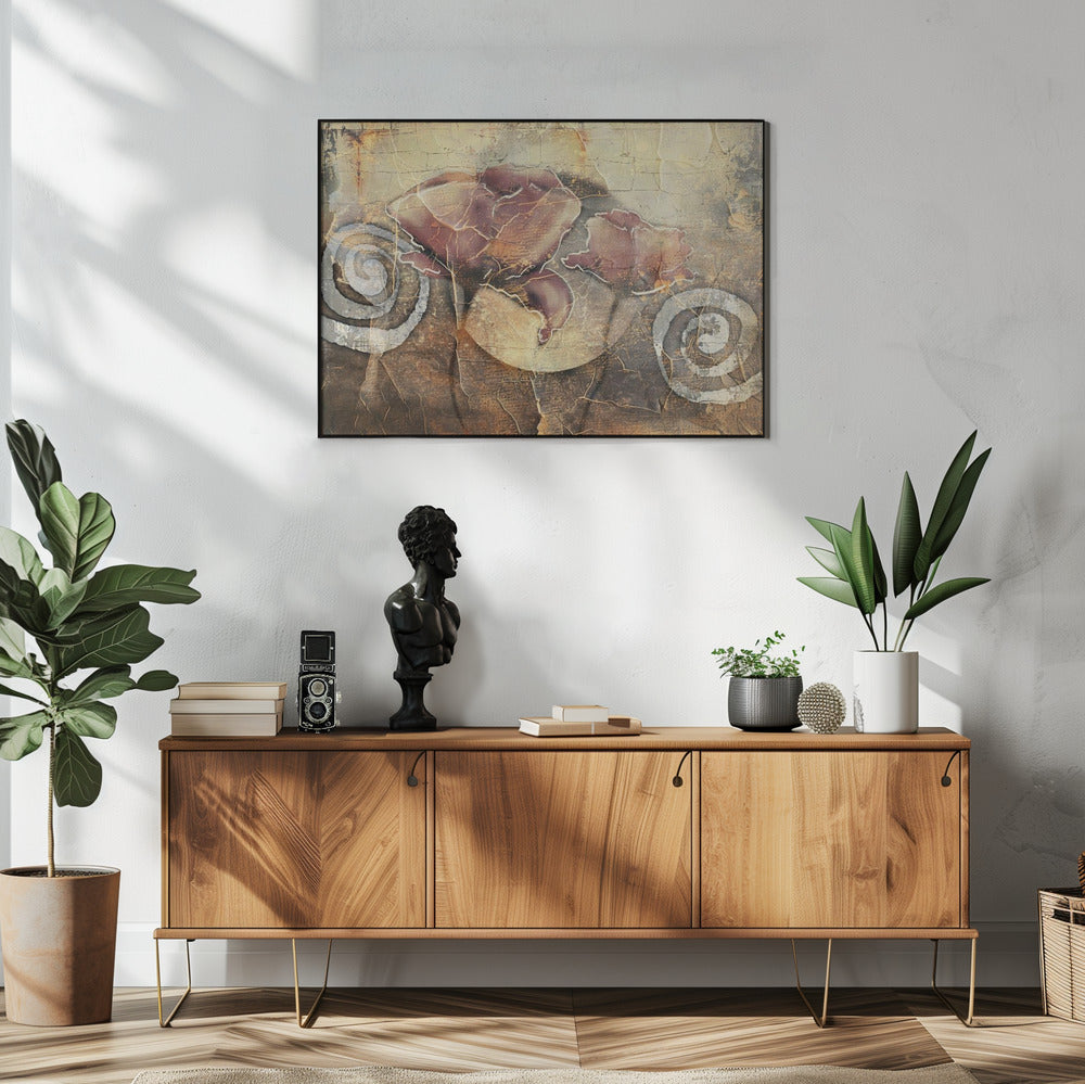 Plakat - Flower Floral Art Vintage Style 10