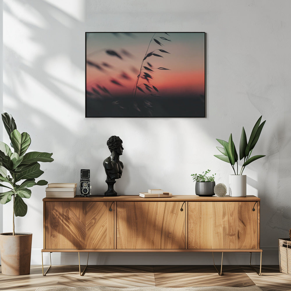 Plakat - Sunset Grass Fileld 02